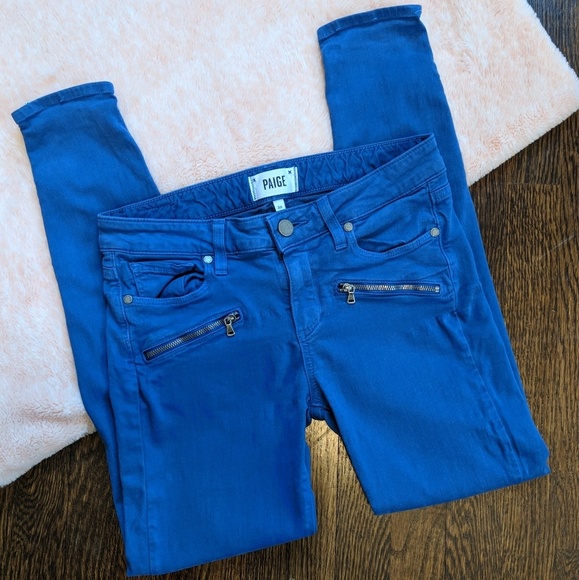 sea blue color jeans
